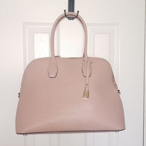 Soft pink satchel bag
